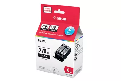 PGI-270 XL Pigment Black Ink Twin Pack