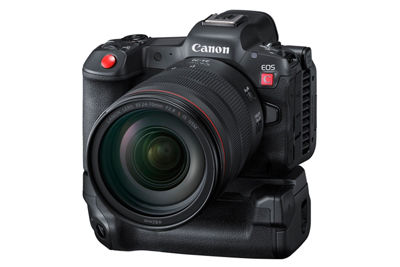Canon EOS R5 C - Front Slant Left with RF24-70mm F2.8L