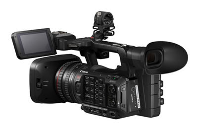 Canon XF605 4K UHD Professional Camcorder - Slant Rear Left