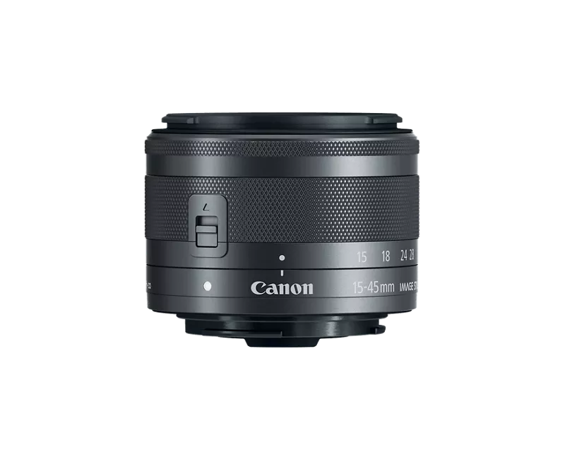 vhbw Kunststoff Objektivdeckel grün 49mm passend für Kamera Objektiv von Canon EF-M 15-45 mm 3.5-6.3 is STM. 