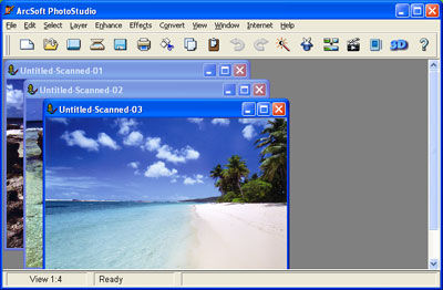 Scanning multiple documents at one time using ScanGear MP (Windows)