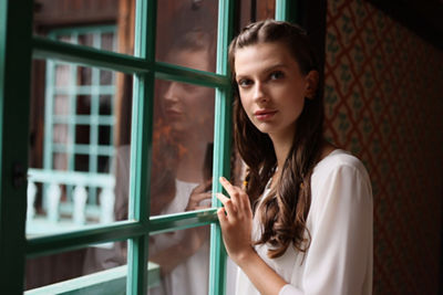 girl at window