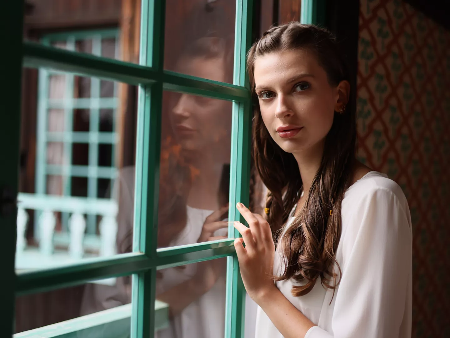 girl at window