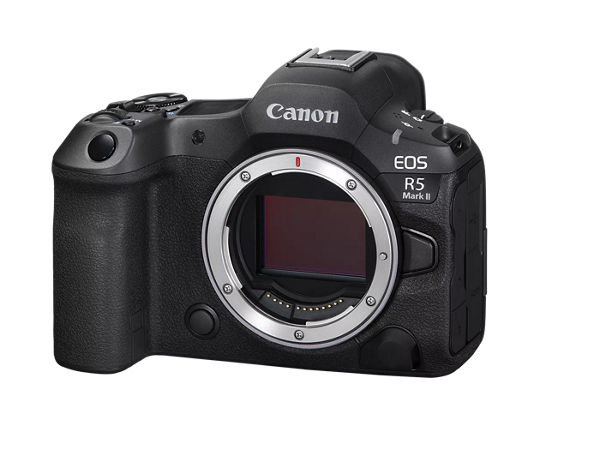 EOS R5 Mark II - Vue 3 quarts