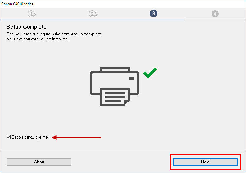 Set up the PIXMA G4210 Printer for use via USB Windows
