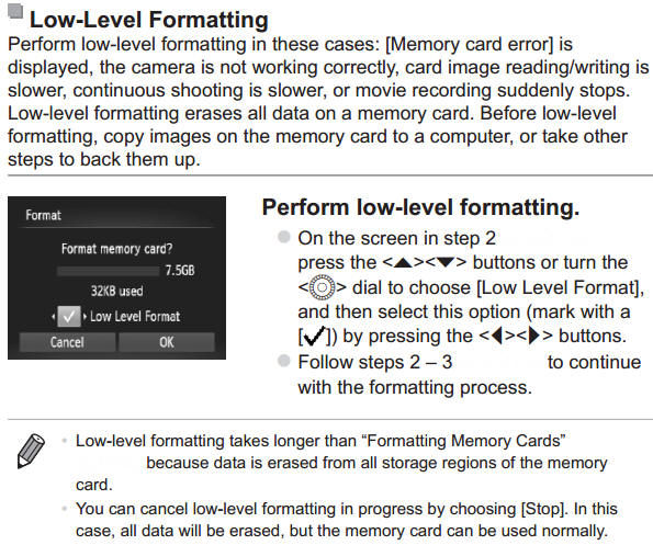 Memory Card Error