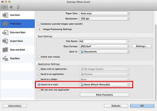 How to scan to E-mail - Mac