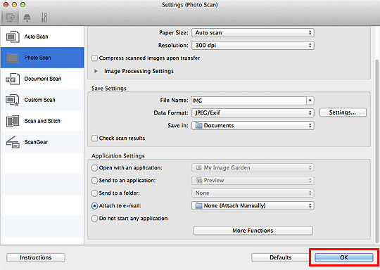 How to scan to E-mail - Mac