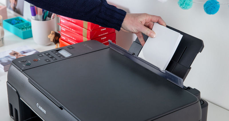 PIXMA G620 - Alimentation arrière du papier