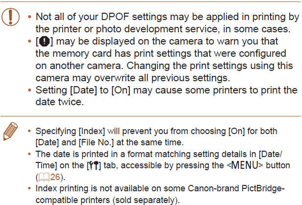 Adding Images to the Print List (DPOF)