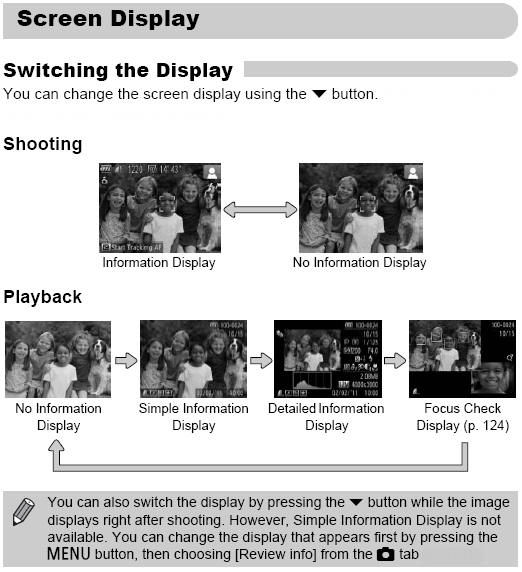 Switching Screen Displays