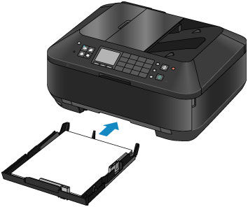 Image shows lower paper tray prepared to insert into printer