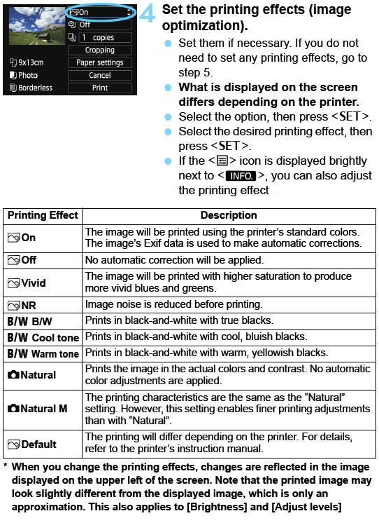 PictBridge Printing