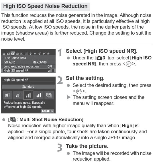High ISO Speed Noise Reduction