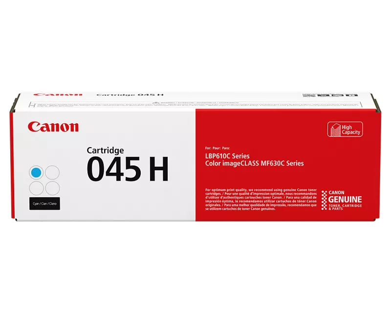 Canon 045 H Cyan Toner Cartridge, High Capacity