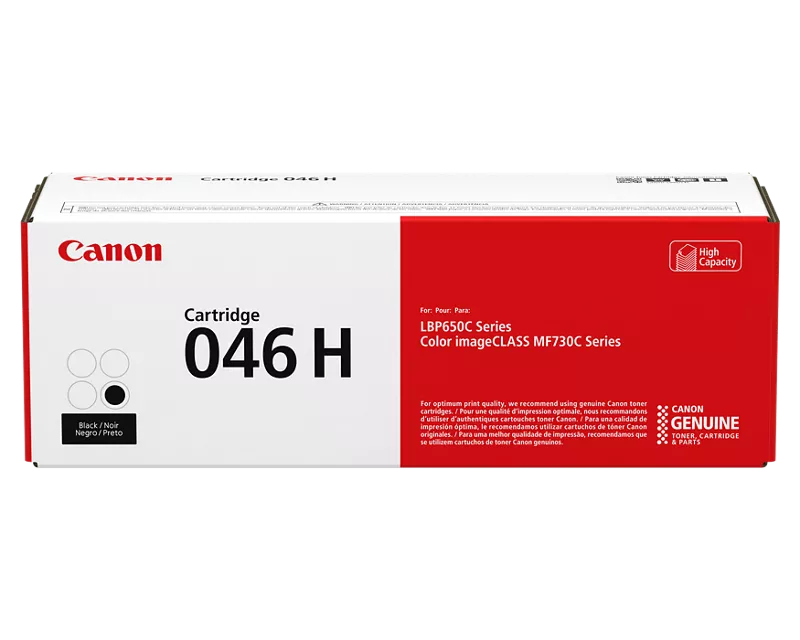 Canon 046 H Black Toner Cartridge, High Capacity