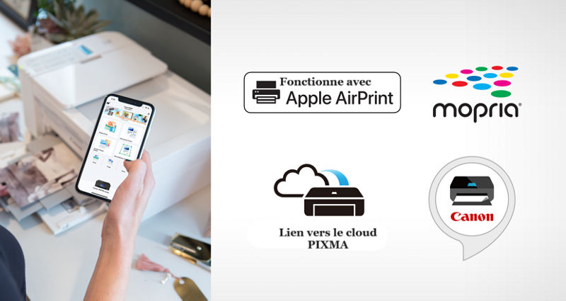 PIXMA TR4720 - Imprimante avec diverses connexions et périphériques possibles