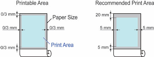 What is the maximum printable length (area) for this printer?