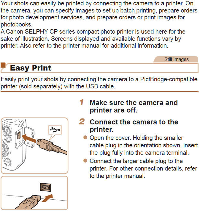Printing Images - Easy Print