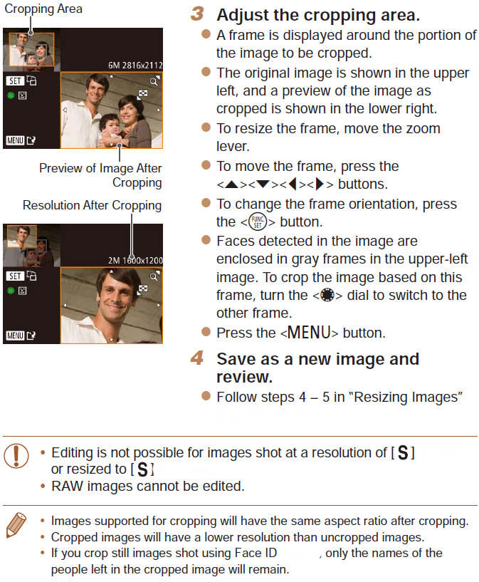 Resizing and Cropping Images