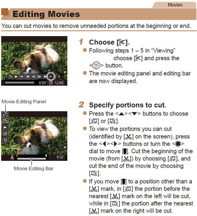 Editing Movies in Camera