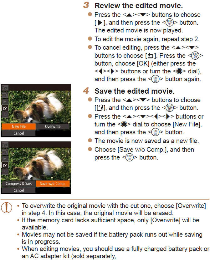 Editing Movies in Camera