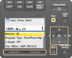 Navigating the Display (MF8280/MF8580)