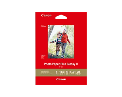 Shop Canon Photo Paper Plus Glossy II - PP-301 - 5x7 (20 sheets)