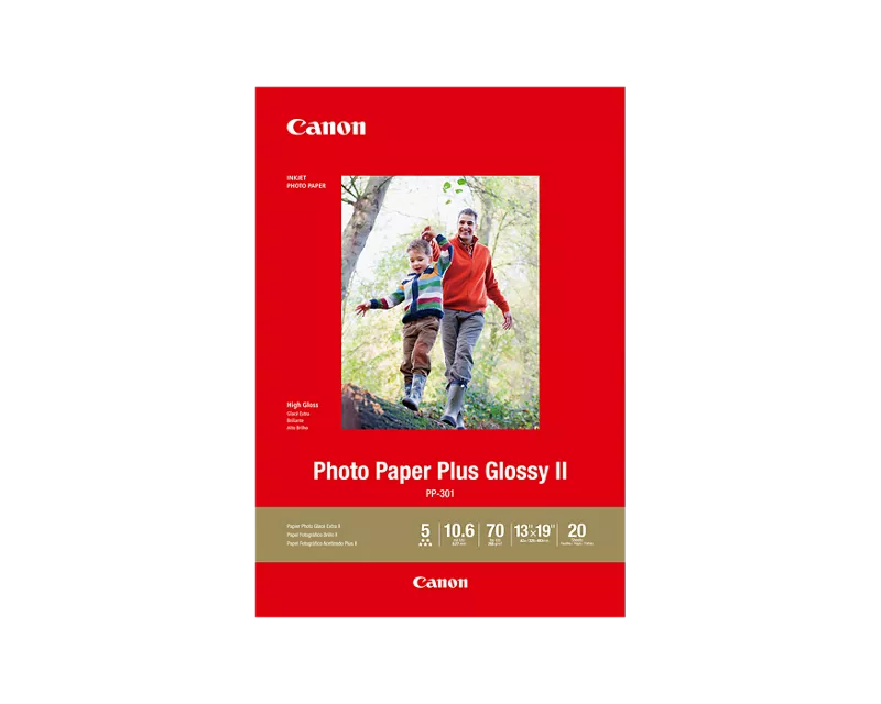 Shop Canon Photo Paper Plus Glossy II PP301 13x19 (20 Sheets) C