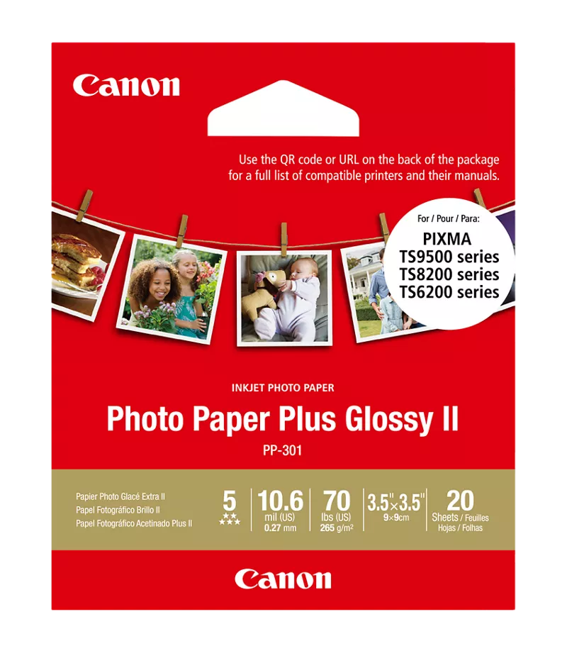 Photo Paper Plus Glossy II 3.5x3.5