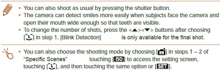 Auto Shooting with Smile Detection
