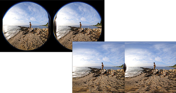 RF5.2mm F2.8 L double objectif fisheye ; Flux de travail