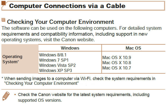 Computer Connections via Cable (USB)