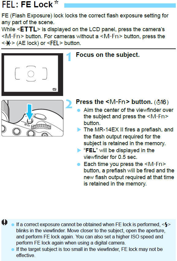 Flash Exposure Lock (FEL)