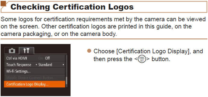 Checking Certification Logos