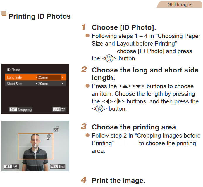 Printing Directly from Camera (PictBridge)