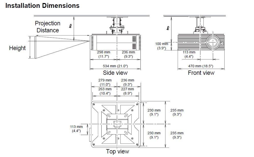 Documentation Technique Kinoton | Manuel Installation Projecteur REVERSE SCAN | Occasion