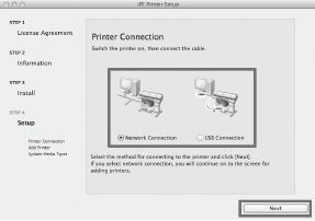 Installing the Large Format Printer on a Mac OS