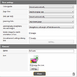 Select document settings