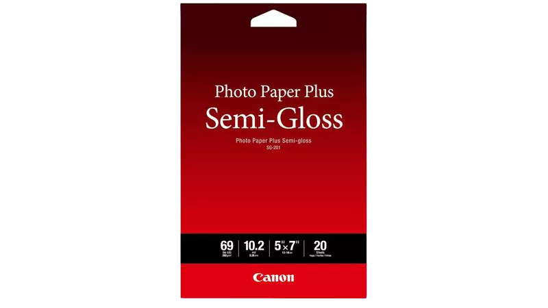 SG-201 5X7 Photo Paper Plus Semi-Gloss 20 Sheets