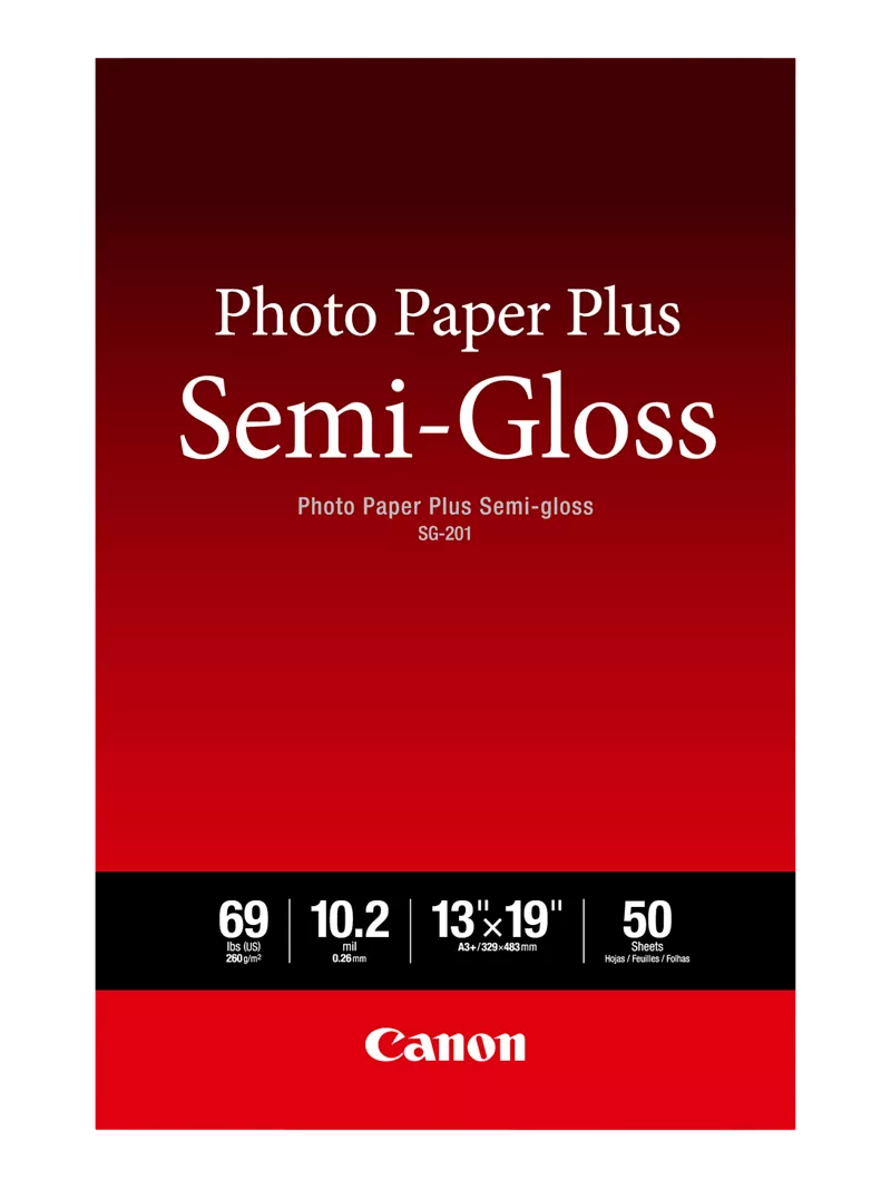 SG-201 13X19 Photo Paper Plus Semi-Gloss 50 Sheets