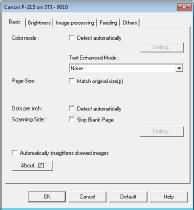 Configuration and Functions of the Scanner Driver (P-215)