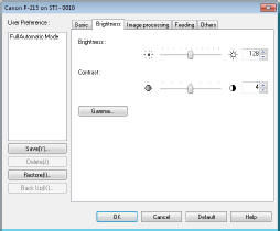 Configuration and Functions of the Scanner Driver (P-215)