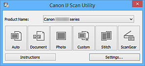 Start the Scan Utility - Windows