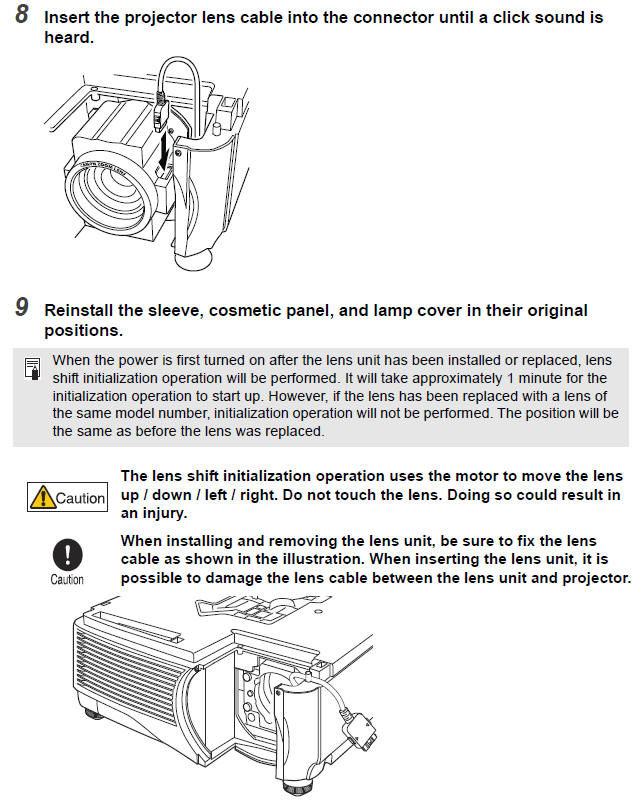 Installing / Removing the Lens Unit