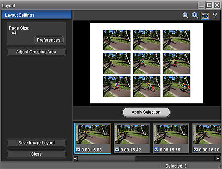 Creating Layout Images from Videos