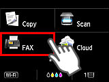 Using Easy setup to Set Up the Fax