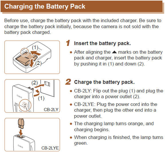 Charging the Battery Pack