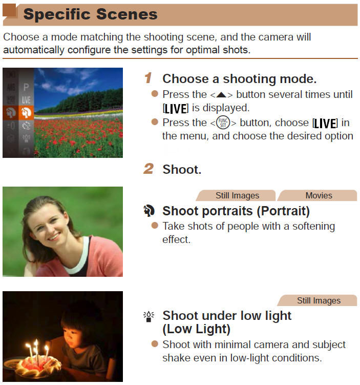 Shooting Specific Scenes