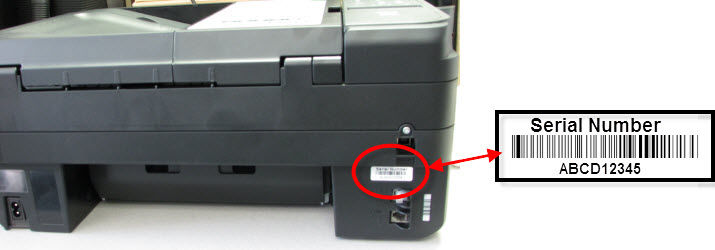 Serial Number Location - Tr4720